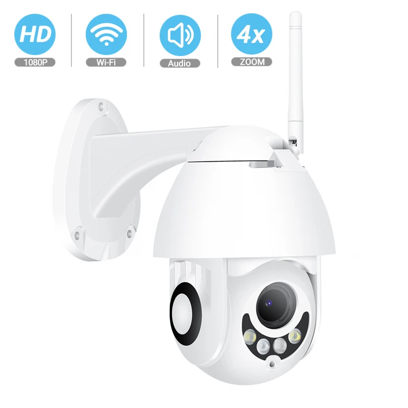 Besder 1080 P/720 P Wifi PTZ IP камера, уличная скоростная купольная беспроводная камера безопасности, панорамирование, 4-кратный зум, ИК Сеть видеонаблюдения