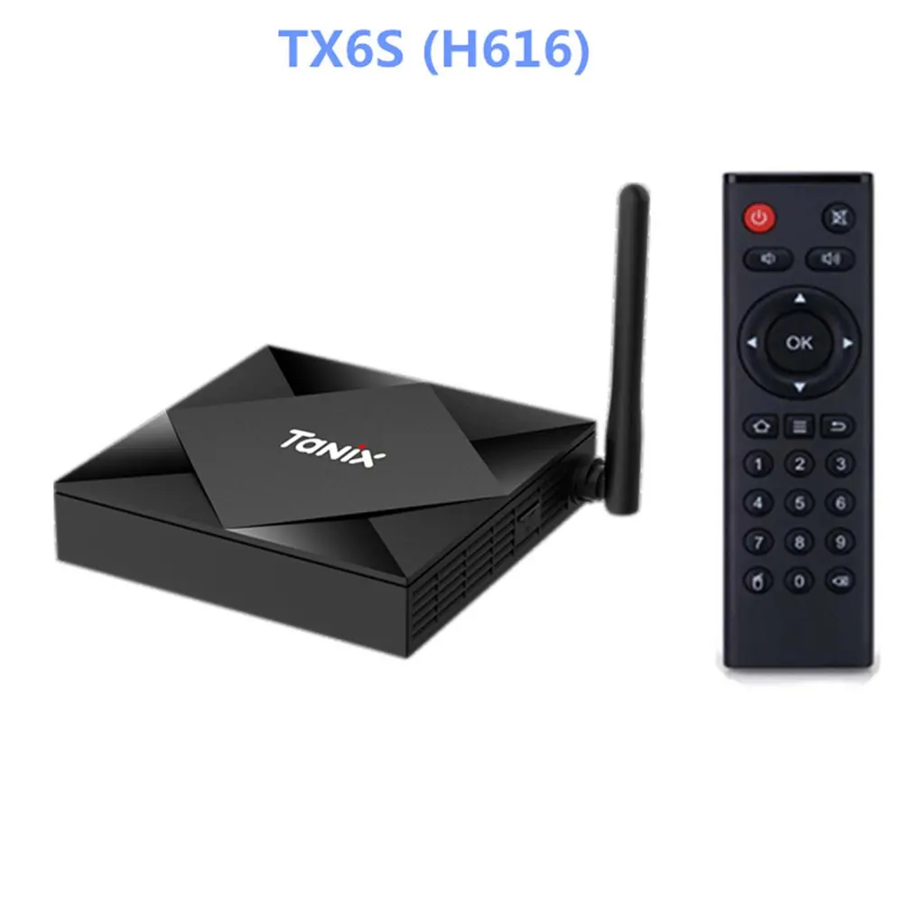 

Network Set-Top Box Android 10.0 TV Box TX6S Allwinner H616 Dual Wifi 6k Smart Home Remote Control Network Player 4GB 32GB 64GB