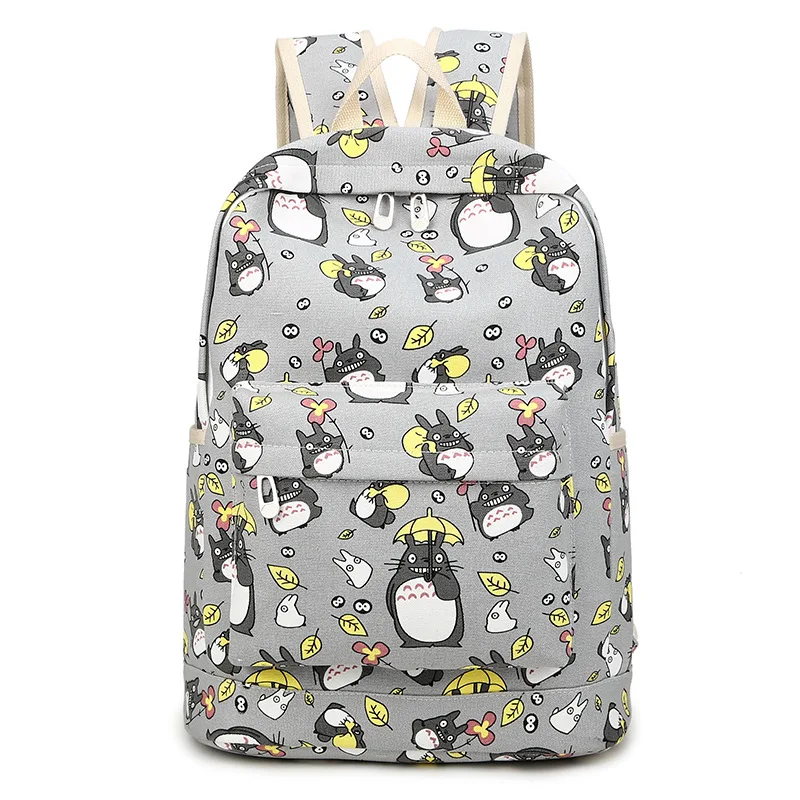 Рюкзак-Тоторо для женщин Женский дорожный ранец с 3D принтом мягкой спинкой