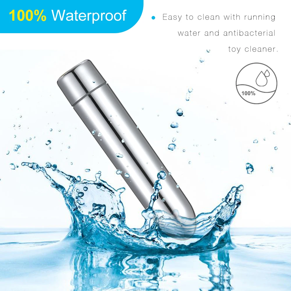 Powerful Bullet Vibrator with 12 Vibrations Rechargeable Waterproof Mini Clit Anal Stimulator Potable Travel Size Vibe for Women | Красота и