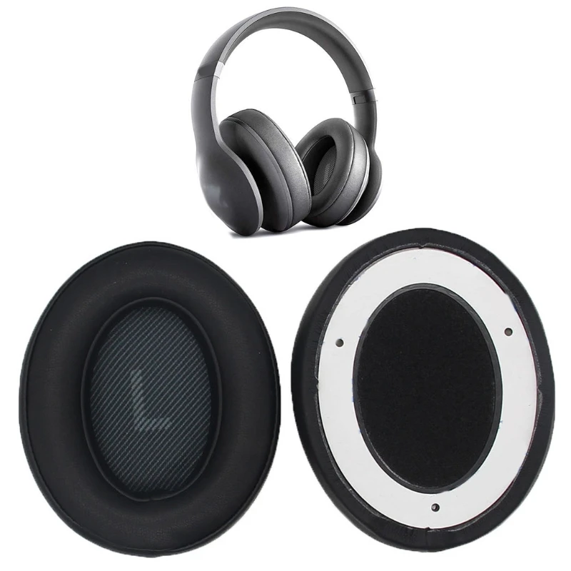 

Soft Leather Ear Cushion Cover Compatible with EVEREST V700 Black Gray Fashion Leather Pads Cover Earpads Sponge 1Pair