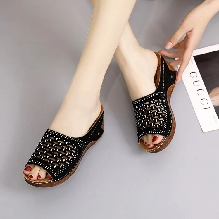 

Women Slippers Sandals 2022 Fashion Wedge Platform Gladiator Sandals Open Toe Sandals Summer Shoes Women Sandalias Mujer