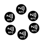 6 штук черная универсальная анти-металлическая наклейка NFC Ntag213 теги NTAG 213 металлических этикеток значки маркер для умных мобильных телефонов