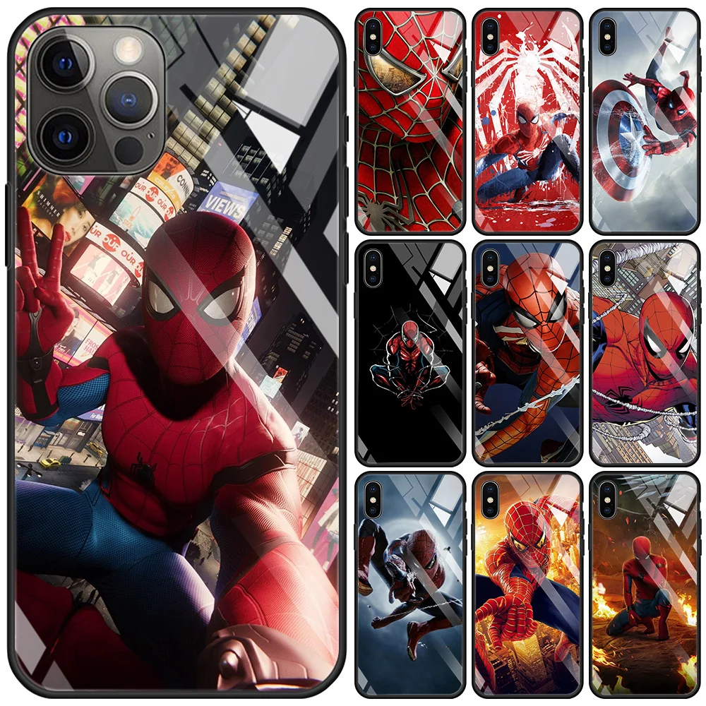 Marvel little Spider-Man Tempered Glass Shell For App iPhone