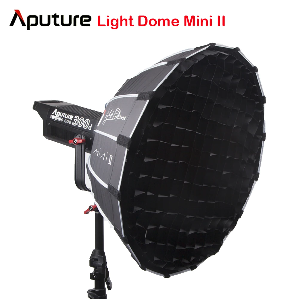 

Aputure Light Dome Mini II Softbox with Grid Flash Diffuser For LS C120d II 300d Soft Box Bowens Mount Fixtures Outside Diffuser