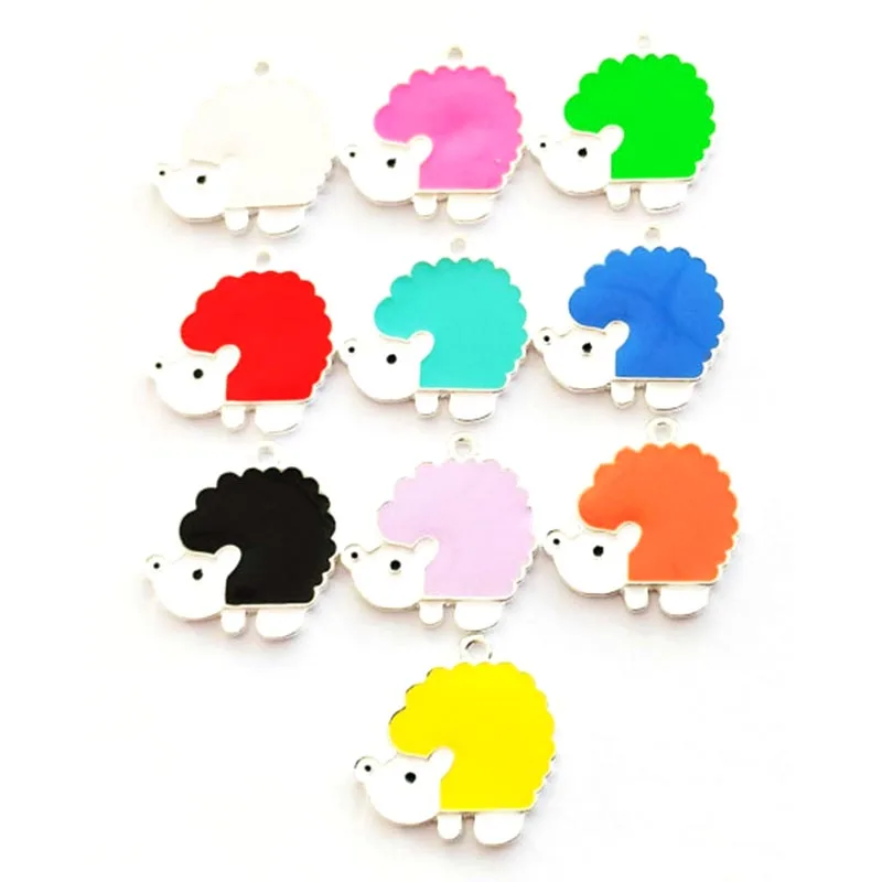 

30pcs Hedgehog charms for women DIY jewelry accessories D003