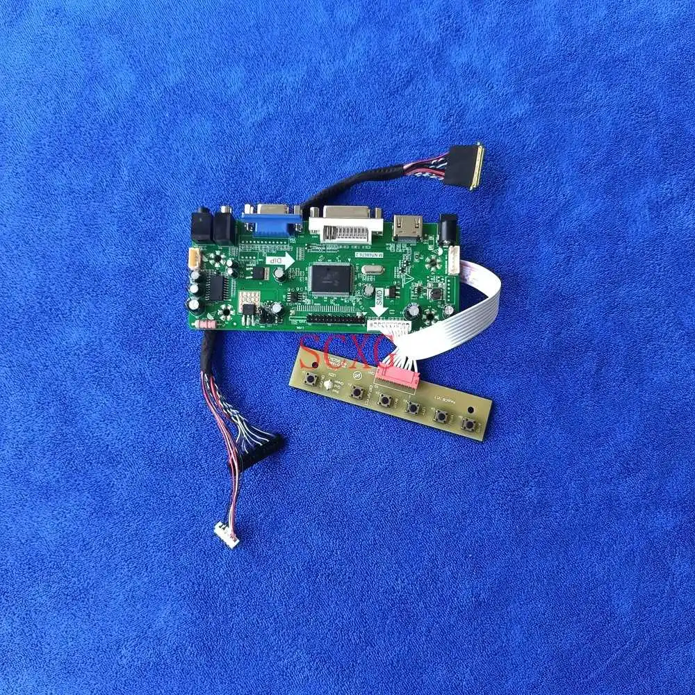 

Плата контроллера привода ЖК-экрана 1024*600 40 Pin LVDS M.NT68676 DVI VGA HDMI-совместимая с LTN101NT02/LTN101NT05 60Hz WLED Kit