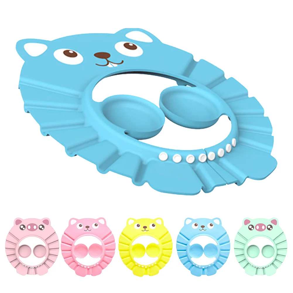 

3pcs Boys Girls Hat For Bath Baby Shower Cap Foldable Travel Portable Multifunction Bathroom Bathing Shampoo Home Ear Protection