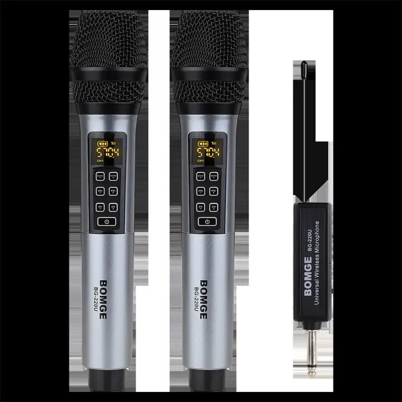 Bluetooth-compatible Handheld Microphone Wireless Karaoke Double Speaker Condenser Mic Player Singing For IOS Android Smart TV |