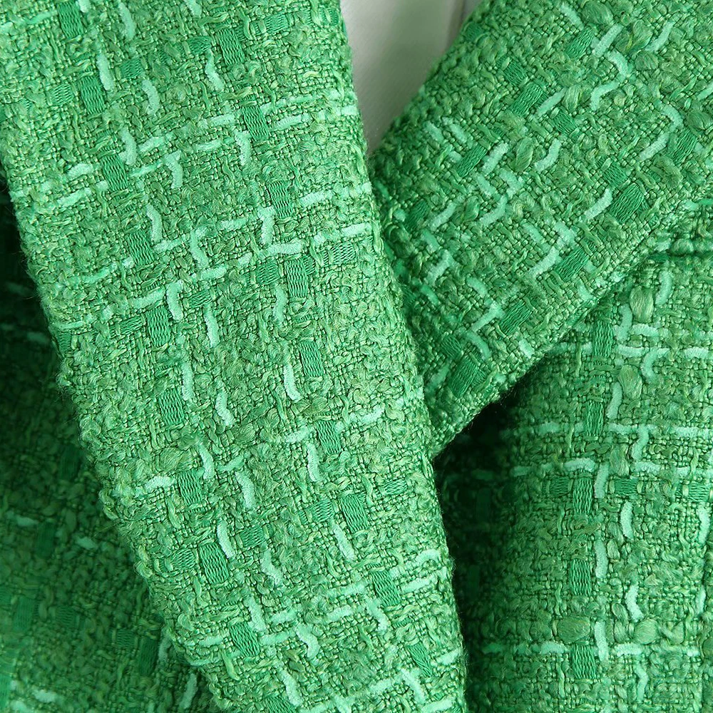 

2021 temperament solid color women's jacket double breasted texture short long sleeve pocket suit shorts Blazers sets