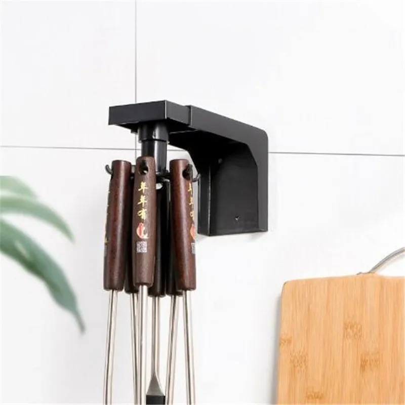 Кухонный крючок держатель для кухонной утвари стеллаж хранения вращающийся на 360