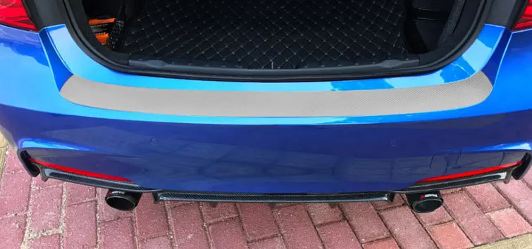 Наклейка на задний бампер автомобиля из углеродного волокна для VW Golf 7 mk7 Skoda Octavia A7