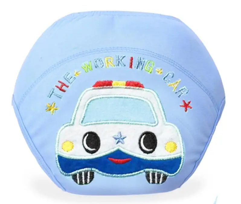 Embroidered car Милые детские подгузники многоразовые подгузники ткань пеленки моющиеся Детские хлопковые штаны для обучения - Цвет: Embroidered car