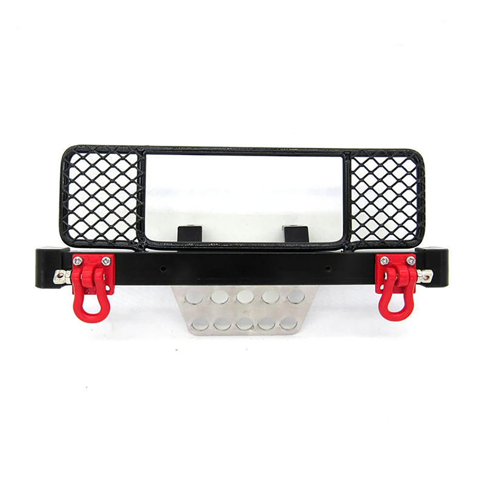 

RC Car Metal Front Bumper Guard Plate Metal Mesh Rescue Buckle for MN D90 D91 D99S RC Car Modification Parts