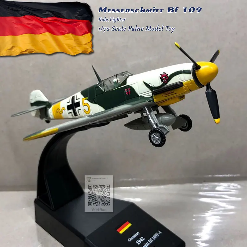 WLTK 1/72 масштаб военная модель игрушки немецкий Bf-109 истребитель литой металлический самолет модель игрушки для коллекции, подарок