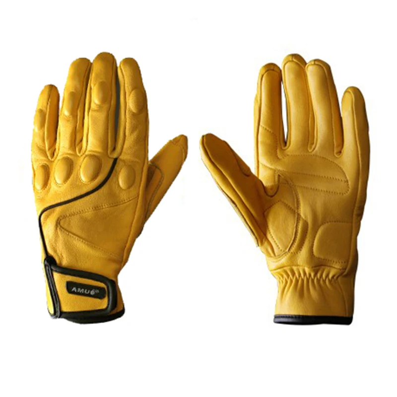 Мотоциклетные Перчатки из натуральной кожи мужские мотоциклетные перчатки с