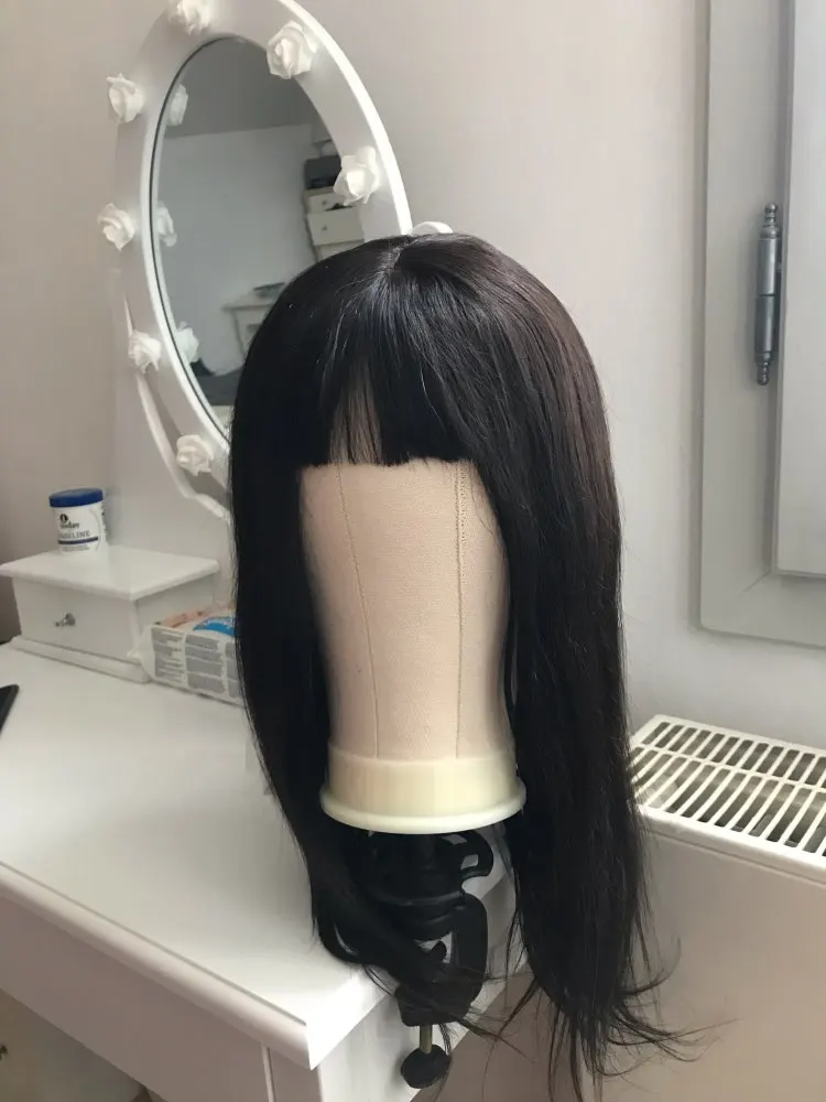 CAMMITEVER 21" Wig Stand With Head Canvas Block Mannequin Off Displaying Making Styling Maniquin T Needle | Дом и сад