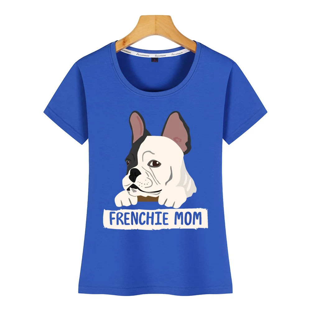 Топы футболки для женщин и frenchie mom girls dog face французский бульдог летняя винтажная