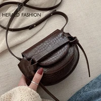 womens designer luxury handbag 2021 new pu leather crocodile pattern shoulder messenger bag retro women handbags crossbody bags