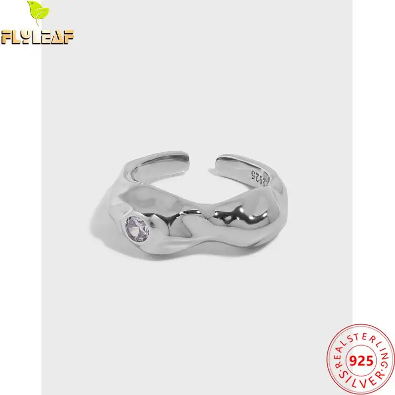 

Платиновое покрытие, глянцевые нестандартные Открытые Кольца для женщин, искусственное серебряное кольцо 4A с цирконием, Женские Ювелирные ...