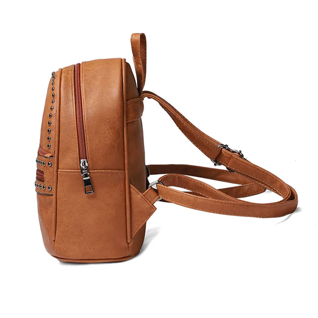 Мини-рюкзак модная школьная сумка женский кожаный рюкзак для ноутбука ретро
