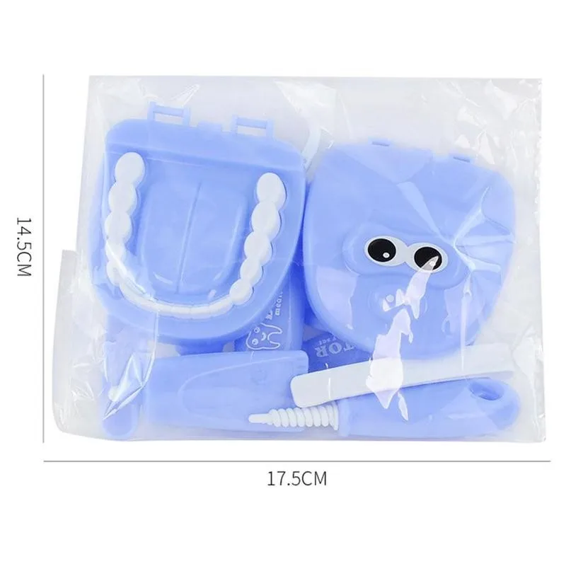 

Children's Dentist Toy Dentist Check Teeth Model Tools Early Pretend Play Kids Toys Educational Role Puzzle Gifts Play Set P9P4