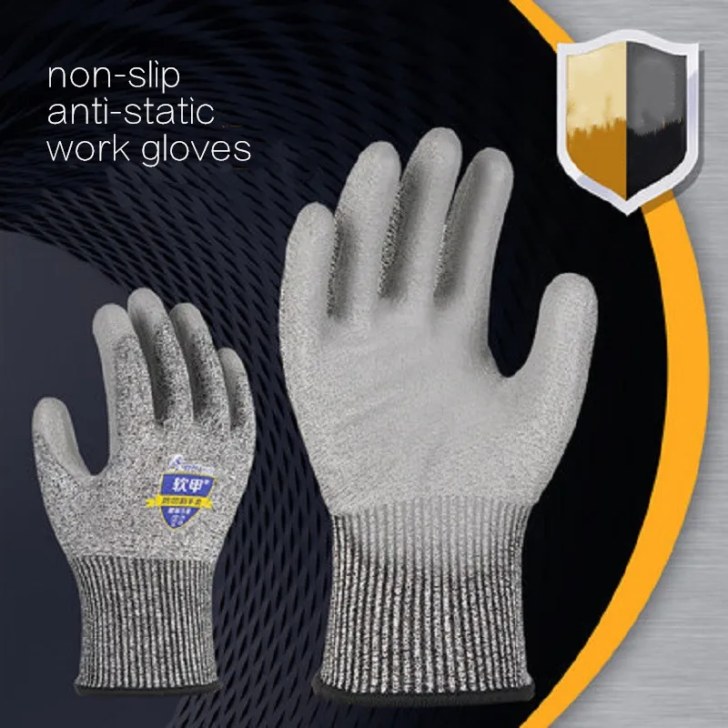 

EN Level 5 Anti-cutting Puncture-proof PU Coating Anti-static Strong Northylen Material Fishery Machinery Cutting Repair