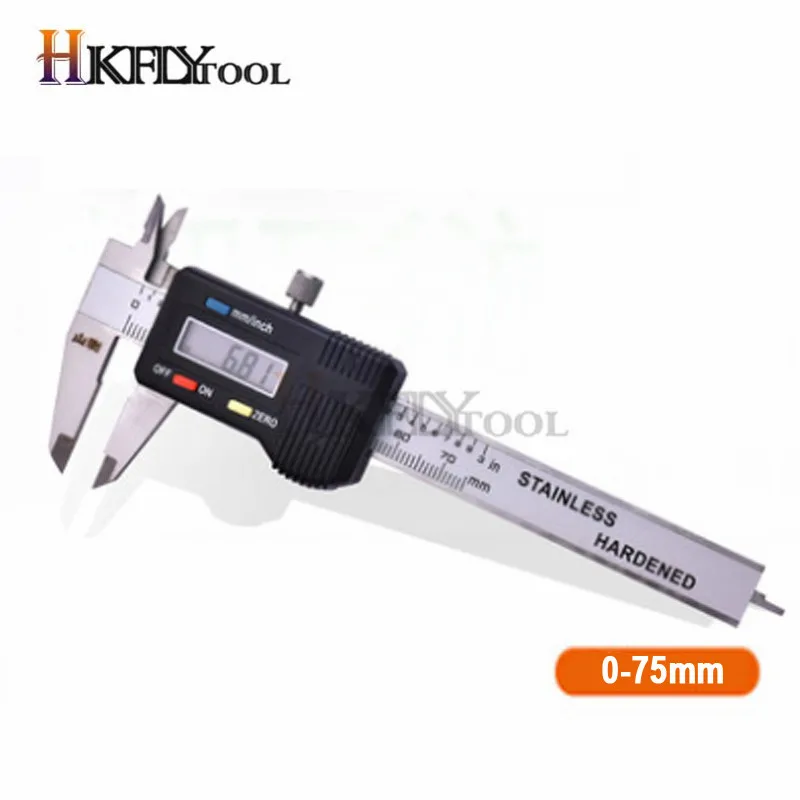 Stainless Steel Digital Caliper mini Pocket 50mm 70mm 100mm Thickness Gauge Electronic Vernier Caliper Slider Caliper Gem Tool