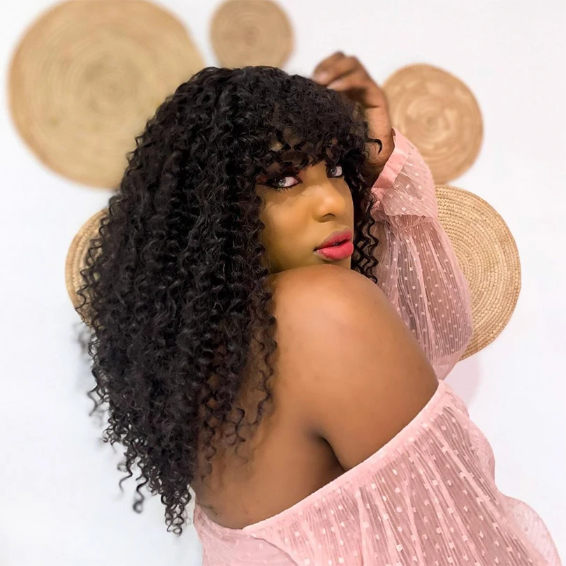 

Длинный кудрявый парик с верхней частью кожи головы челки, полностью изготовленные на машине малазийские Человеческие волосы Remy, парики ес...