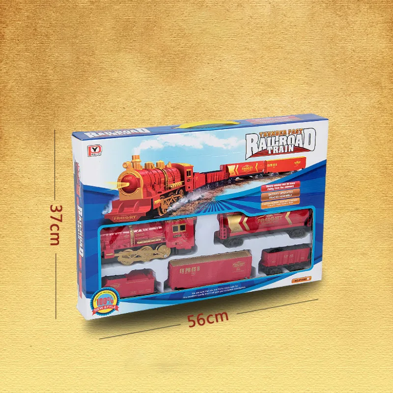 Ретро дым паровой поезд маленький Электрический Детский пазл сборка