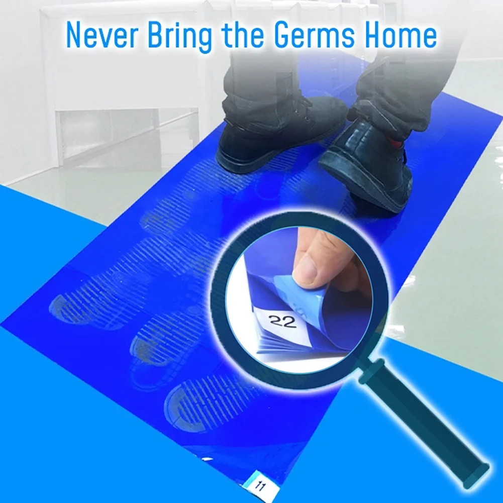 

Bacterial Sticky Mats Floor Door Mat Removable Dust-free Purification Sticky Pad For Home Bedroom Door Floor Tools