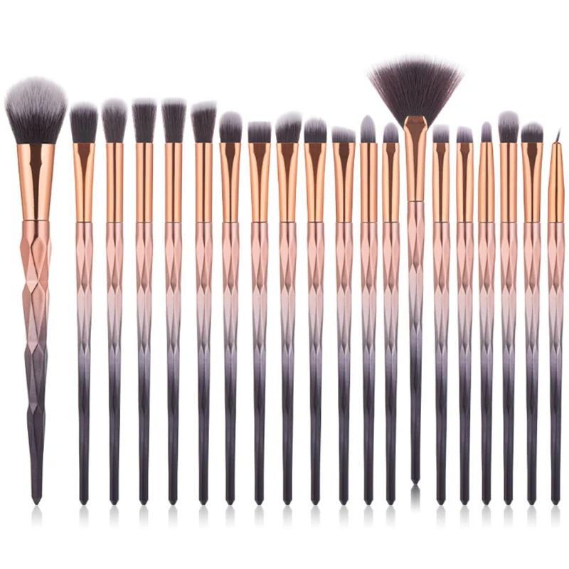 

New 20 Unicorn Makeup Brush Set Diamond Gradient Color Eye Beauty Tool Blush Flame Highlight Shadow Nose Smudge Foundation