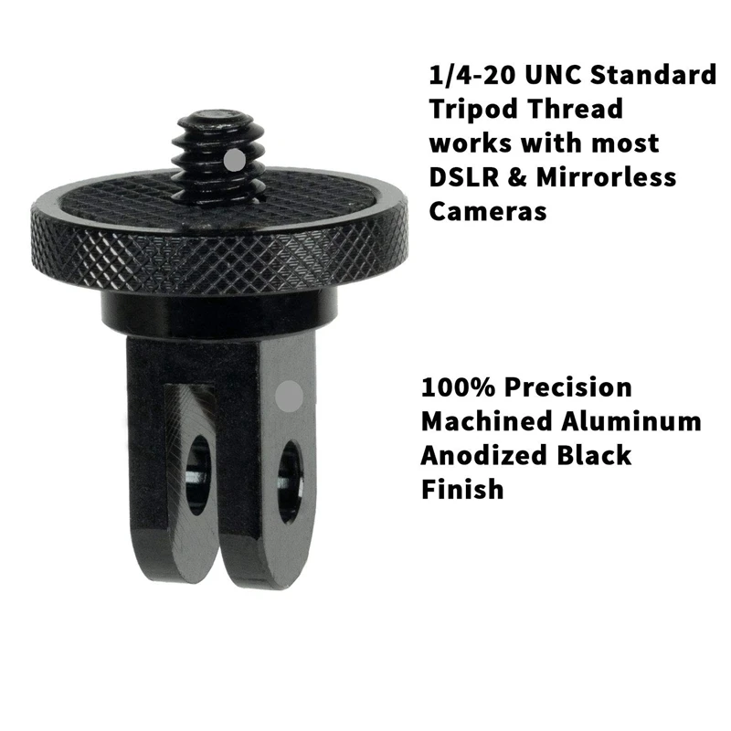 1 шт. адаптер для крепления камеры и алюминиевый ЧПУ черный плоский штатив |