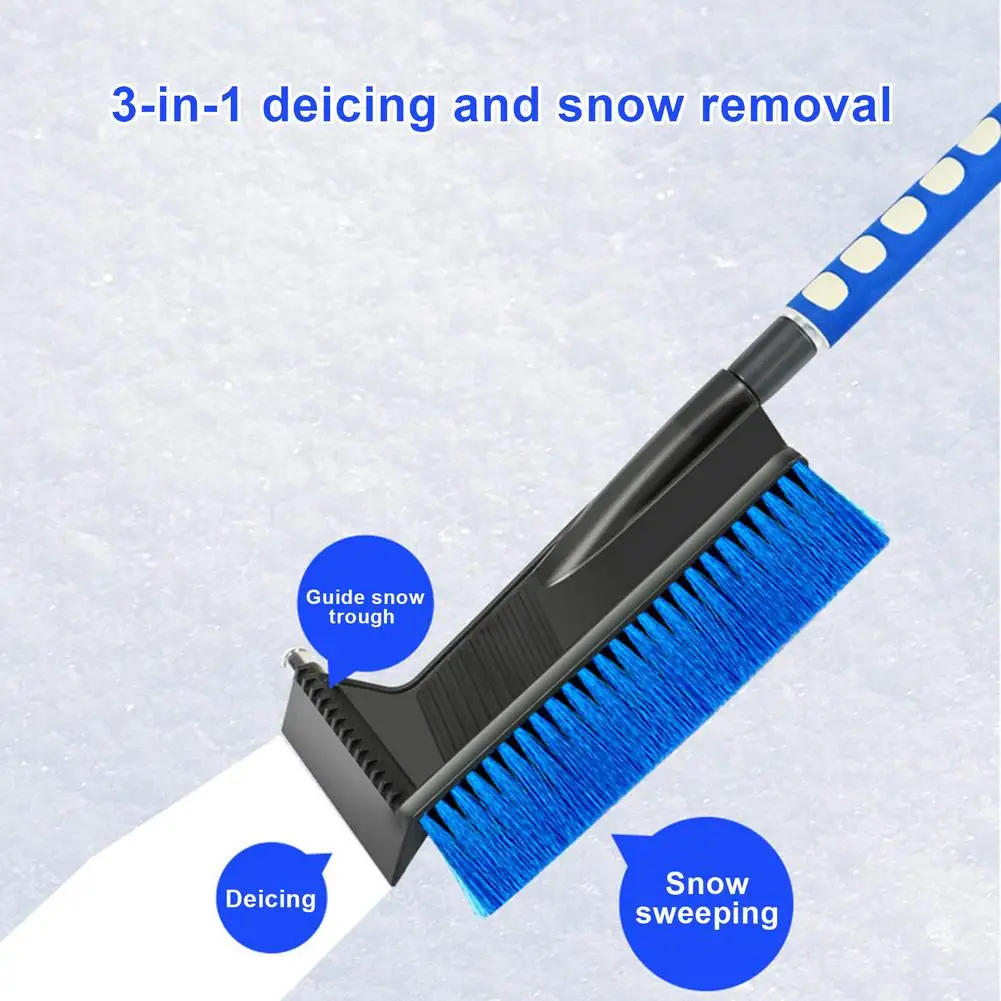 

Ice Scraper Durable Retractable Snow Shovel Tool with Brush New retractable deicing and snow shovel for snow removal