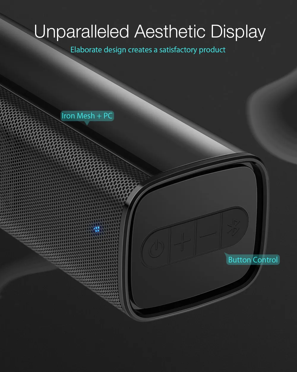 Динамик Blitzwolf BW-SDB0 Pro 10 Вт 2200 мАч Мини bluetooth Саундбар для настольных ПК с стереозвуком уникальный дизайн динамик s