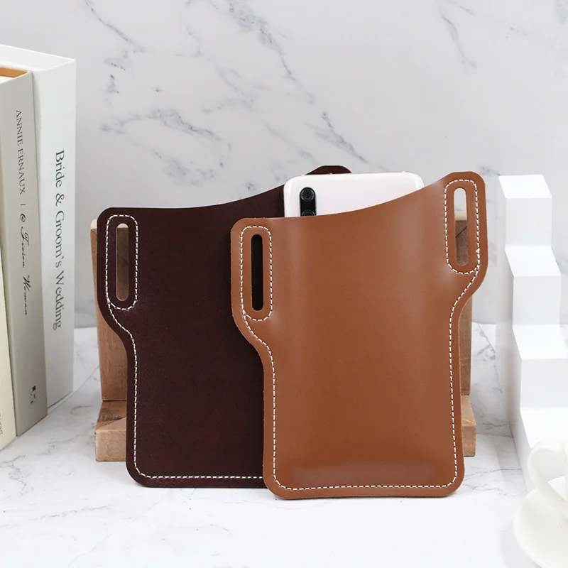 Dihope Винтажный чехол для телефона с кармашком карт сумка одежды поясная мужчин и