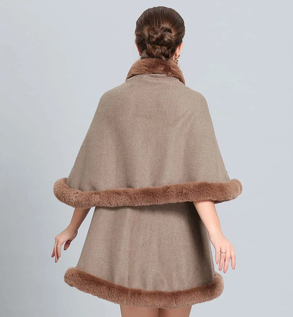 Женская двусторонняя куртка HanDanTian с воротником из искусственного меха | одежда