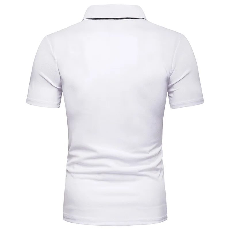

Cross-Border Exclusively for New Summer Men Striped Mosaic EU Size Short Sleeve polo Pension D29