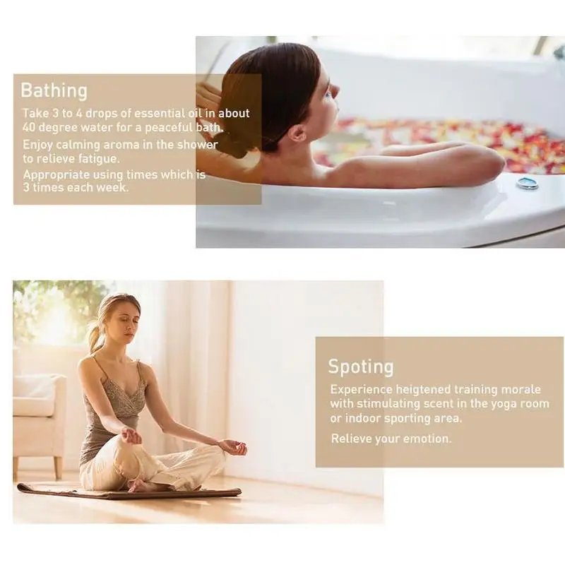 Лагунамун Эфирные масла 30 мл 1 унция Роза Чайное дерево Массаж Увлажнитель Мята Ладан Лаванда Жасминное масло.