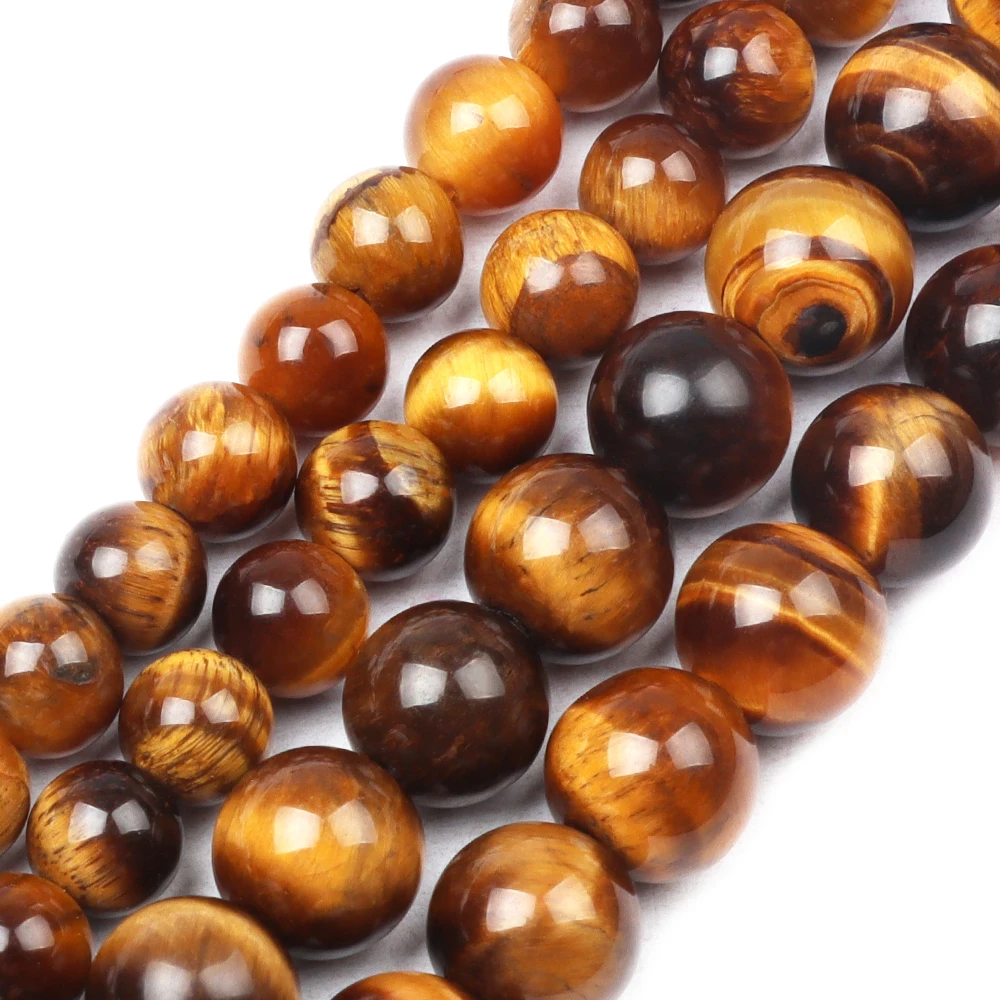Бусины LanLi из натурального камня тигровый глаз бусины насыпью 4/6/8/10/12 мм подходят