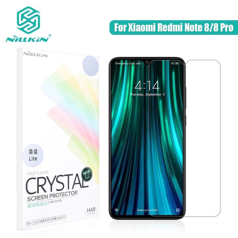 NILLKIN Redmi Note 8 Pro защита экрана HD супер прозрачная Защита для xiaomi redmi note Матовая