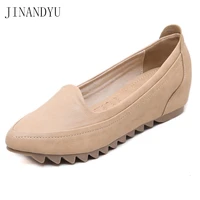 platform shoes women flats loafers slip on casual shoes for women comfortable fashion flat shoe woman leather shoes flats