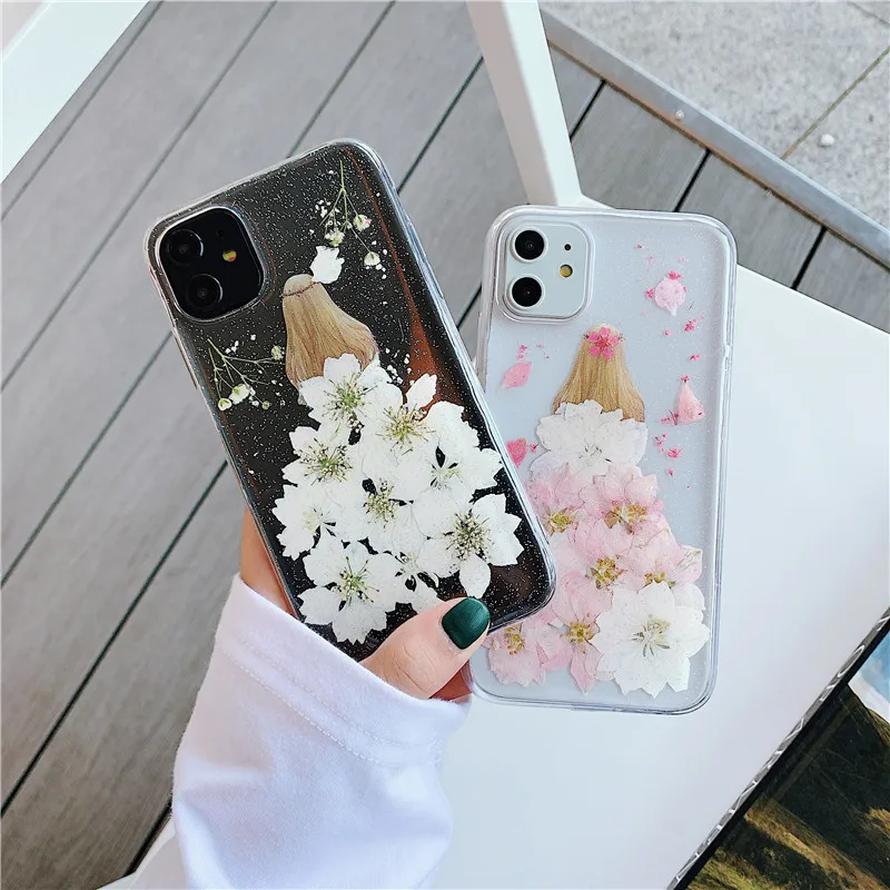 Прозрачные чехлы ручной работы для телефонов IPhone 11 6 6S 7 8 Plus X XS Max XR из мягкого ТПУ |