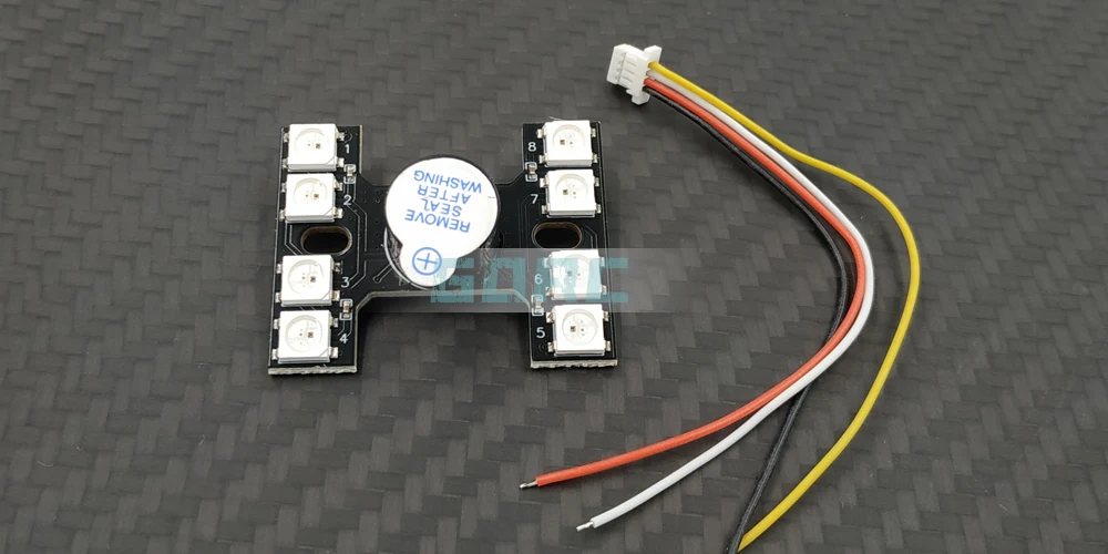Светодиодный задний фонарь WS2812B светодиодный 5V активный индикатор зуммера сигнализации для NAZE32 CC3D F3 F4 F7 Полетный контроллер рамки Радиоуправляемый Дрон FPV uav