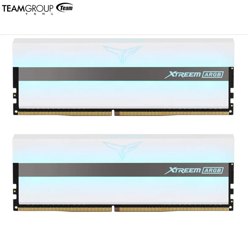 

Teamgroup t-force xtreem argb 4000mhz 32gb (2x16gb) 16gb (2x8gb) canal duplo ddr4 dram memória de jogos de mesa ram (branco)