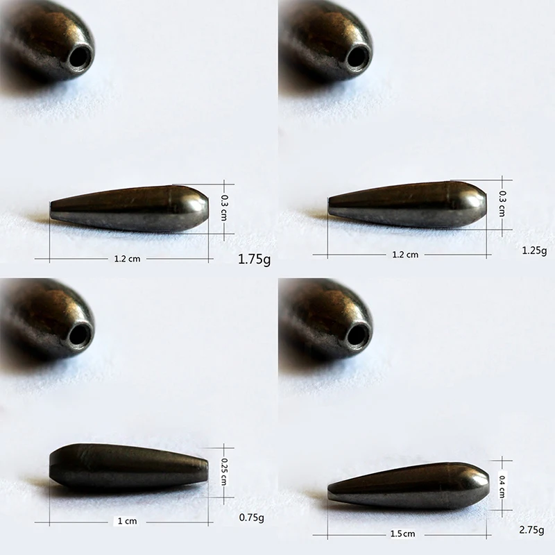 

New Tungsten Bullet Worm Weight Flipping Weight Fishing Sinker Lure Fishing Accessories