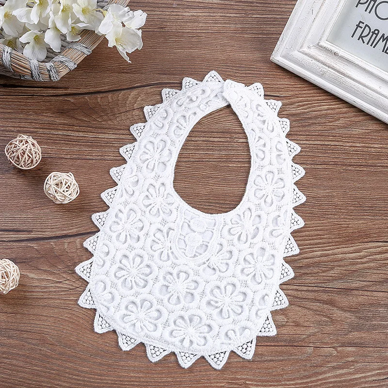 

Bohemian Accessories for Children Fashion Lace Design Scarf Newborn Feeding Supplies Cotton Bibs Toddler Girl Burp Cloths