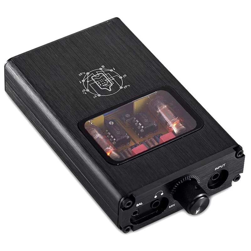 

FULL-B4-X Portable Dual-Mono Vacuum Tube Headphone Amplifier, Mini Balanced Audio Headphone Amp B4 Upgrade Version, US Plug