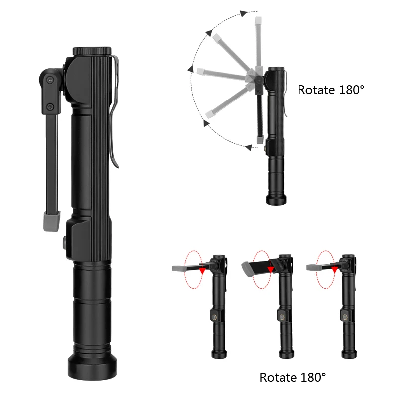 Складной магнитный складной крючок подвесной Карманный светильник вспышка