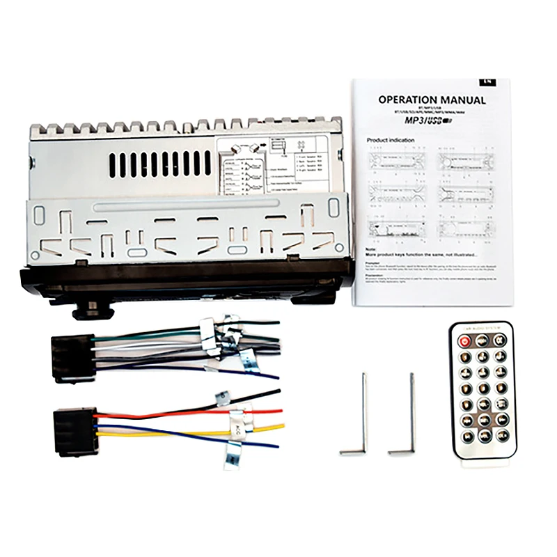 Автомобильный радиоприемник стереопроигрыватель 3010 Авторадио Aux вход 1Din Bluetooth MP3
